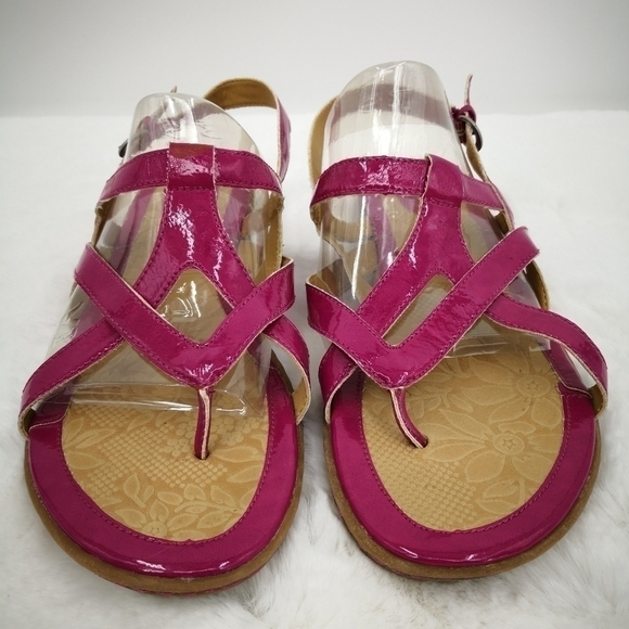 b.o.c. Born Concept 11(43) Pink Vegan Sandal Flats with Adjustable Buckle Straps - Picture 2 of 8